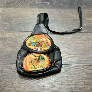 Genuine Leather Peru Machu Picchu Backpack